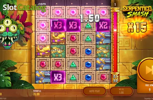 Скрин3. Serpentico Smash слот