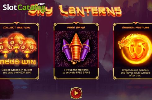 Скрин2. Sky Lanterns (Thunderspin) слот