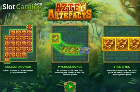 Скрин2. Aztec Artefacts слот