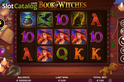 Скрин2. Book of Witches слот