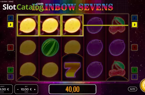 Скрин3. Rainbow Sevens слот