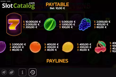 Скрин5. Rainbow Sevens слот