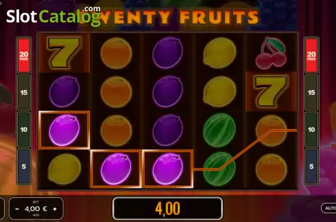 Скрин3. Twenty Fruits слот