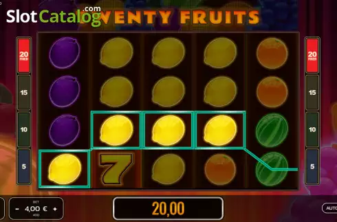Скрин4. Twenty Fruits слот