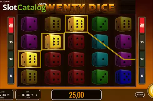 Скрин3. Twenty Dice слот