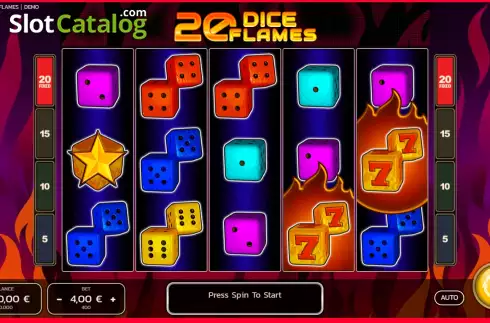 Скрин2. 20 Dice Flames слот