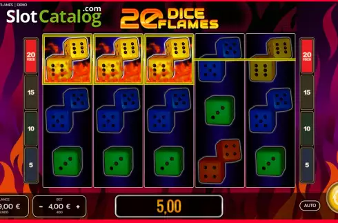Скрин3. 20 Dice Flames слот