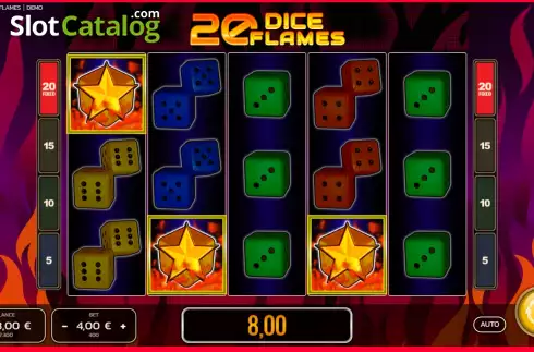 Скрин4. 20 Dice Flames слот