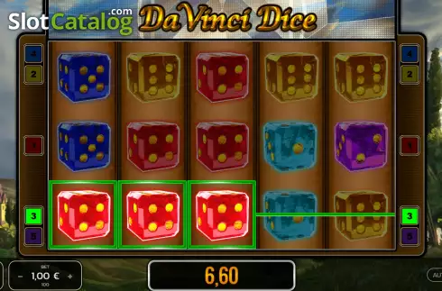 Скрин3. Da Vinci Dice слот