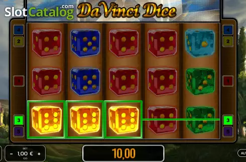 Скрин4. Da Vinci Dice слот