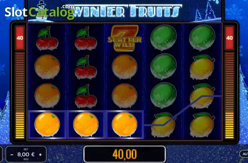 Скрин4. Winter Fruits слот
