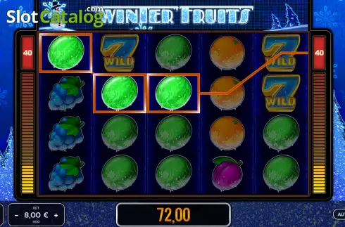 Скрин5. Winter Fruits слот