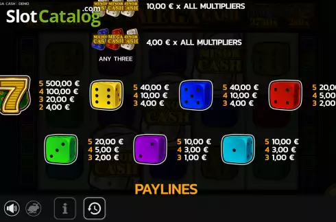 Скрин6. Dice Mega Cash слот