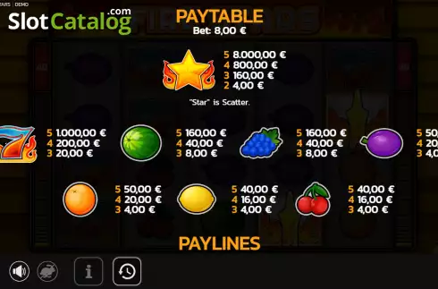 Скрин5. Fire Stars слот
