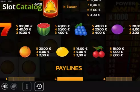 Скрин7. 10 Jingle Fruits слот
