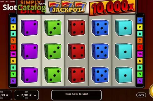 Скрин2. Simply Sevens Dice слот