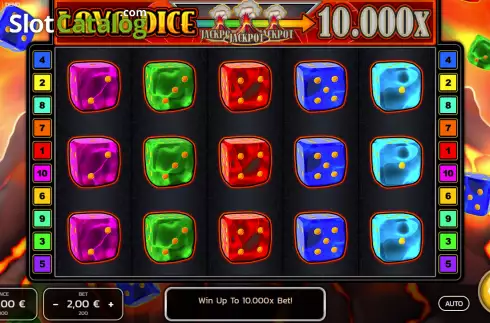 Скрин2. Lava Dice слот