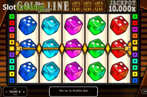Скрин2. Gold Line Dice слот