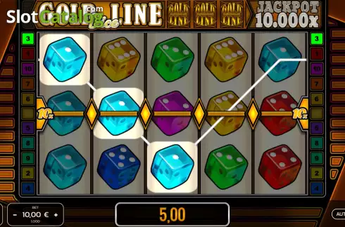 Скрин3. Gold Line Dice слот