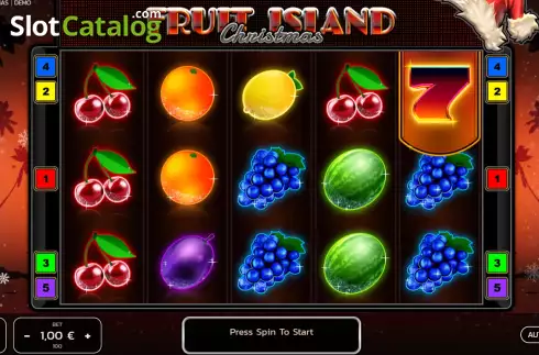 Скрин2. Fruit Island Christmas слот