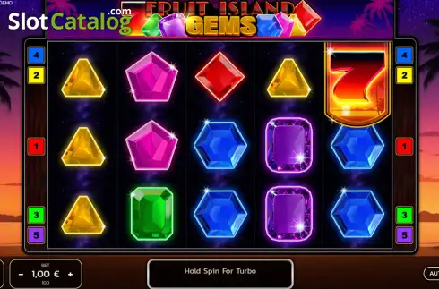 Скрин2. Fruit Island Gems слот