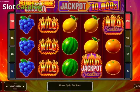 Скрин2. Super Fire Jackpot слот