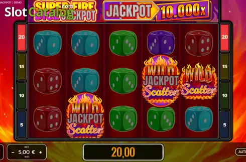 Скрин3. Super Fire Dice Jackpot слот