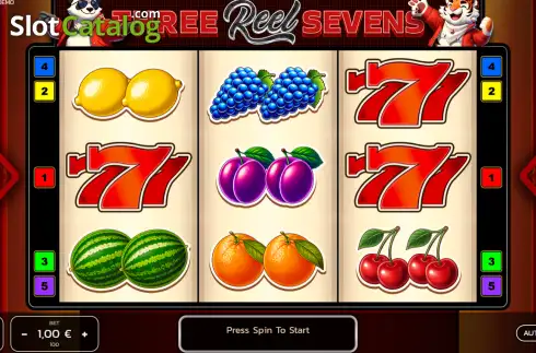 Скрин2. Three Reel Sevens слот