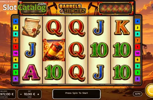 Скрин2. Barrels of Riches (TipTop) слот