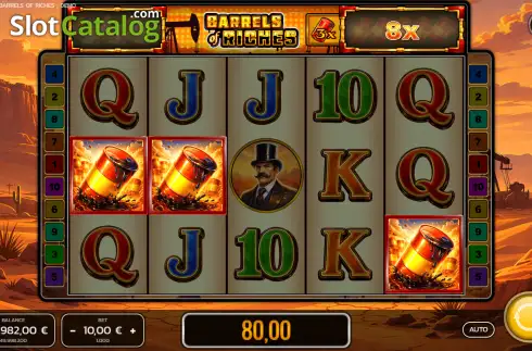 Скрин3. Barrels of Riches (TipTop) слот