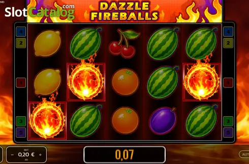 Скрин3. Dazzle Fireballs слот
