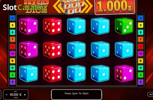 Скрин2. Sevens Pay Dice слот