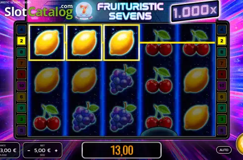 Скрин3. Fruturistic Sevens слот