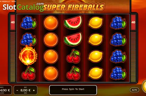 Скрин2. Super Fireballs слот