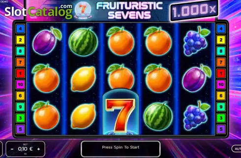 Скрин2. Fruituristic Sevens слот