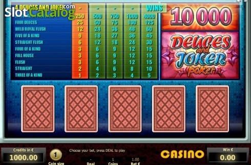 Скрин2. Deuces and Joker Poker (Tom Horn Gaming) слот