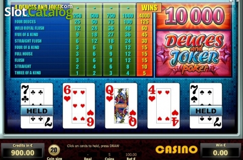 Скрин3. Deuces and Joker Poker (Tom Horn Gaming) слот