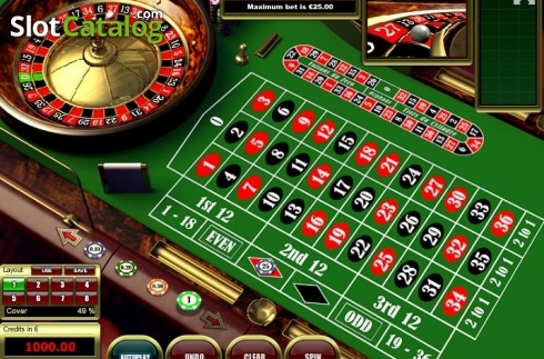 Скрин3. European Roulette (Tom Horn Gaming) слот
