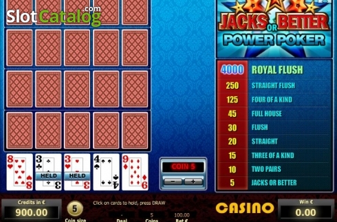 Скрин3. Jacks or Better 4 Hand Poker (Tom Horn Gaming) слот