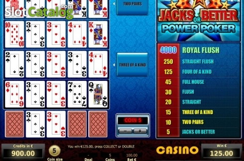 Скрин4. Jacks or Better 4 Hand Poker (Tom Horn Gaming) слот