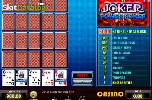 Скрин3. Joker 4 Hand Poker слот