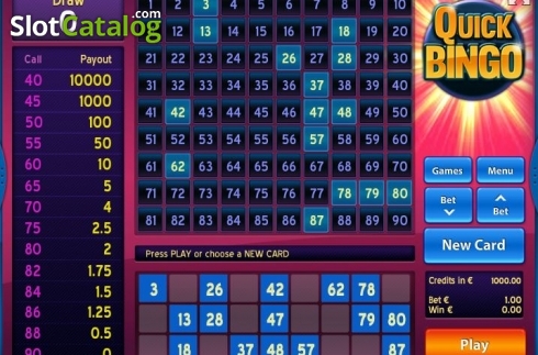 Скрин2. Quick Bingo слот