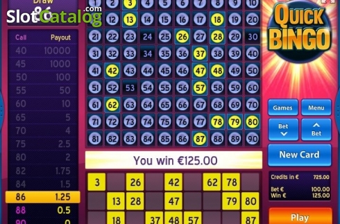 Скрин3. Quick Bingo слот