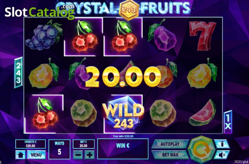 Скрин5. 243 Crystal Fruits Reversed слот