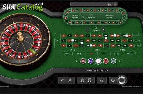 Скрин2. European Roulette Announced Bets слот