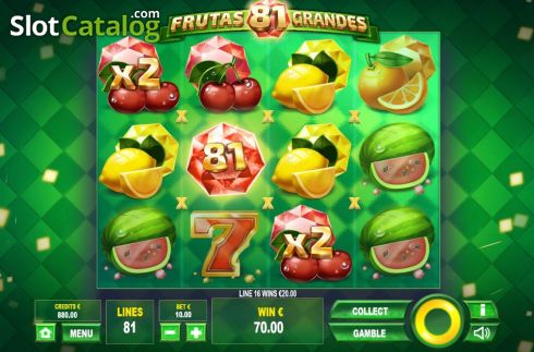 Скрин5. 81 Frutas Grandes слот