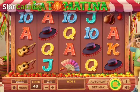Скрин2. La Tomatina (Tom Horn Gaming) слот