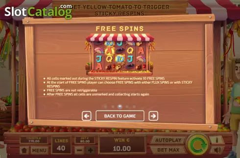 Скрин5. La Tomatina (Tom Horn Gaming) слот