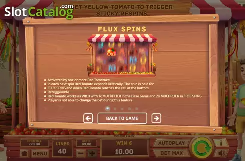 Скрин6. La Tomatina (Tom Horn Gaming) слот