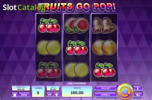 Скрин3. Fruits Go Pop слот